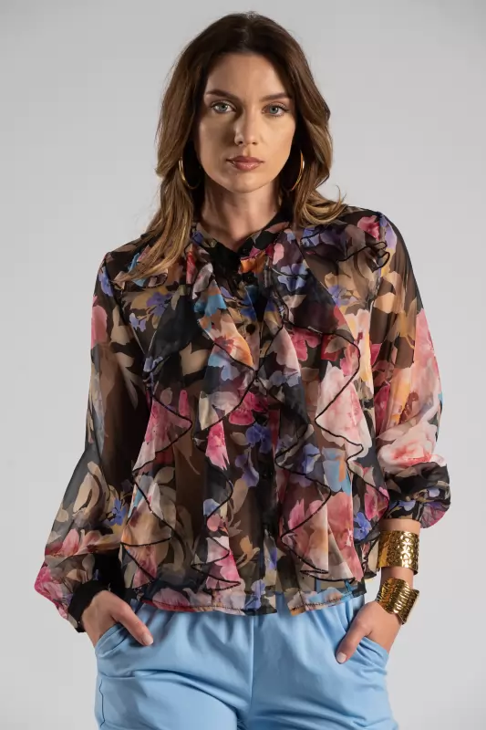 Πουκάμισο Βολάν Floral