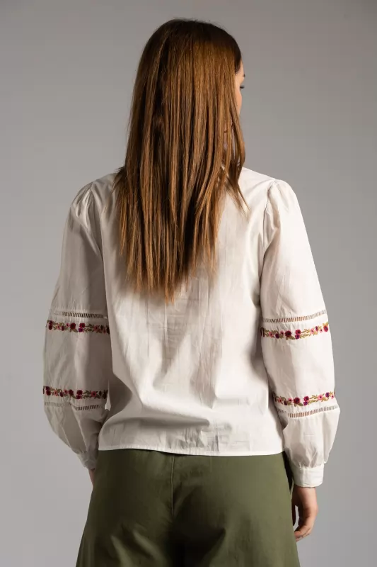 Shirt Volan Embroidery