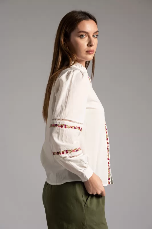 Shirt Volan Embroidery