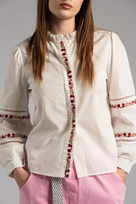 Shirt Volan Embroidery