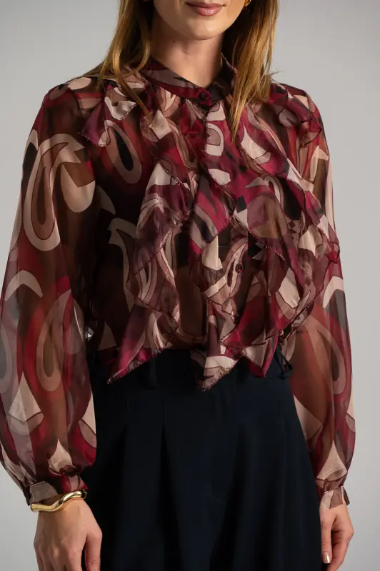 Πουκάμισο Βολάν Paisley