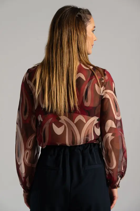 Πουκάμισο Βολάν Paisley