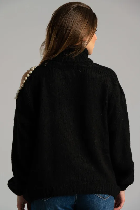 Πουλόβερ Άνοιγμα Μανίκι Πέρλα