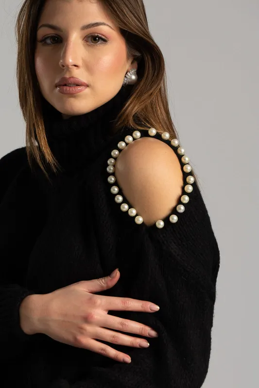 Πουλόβερ Άνοιγμα Μανίκι Πέρλα