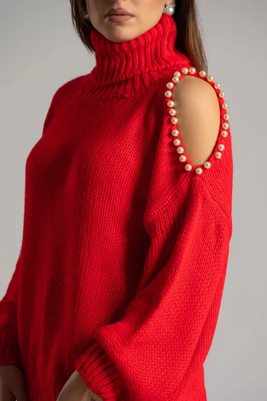 Πουλόβερ Άνοιγμα Μανίκι Πέρλα