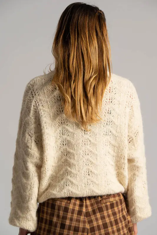 Πουλόβερ Διάτρητο Εξωτερικές Ραφές