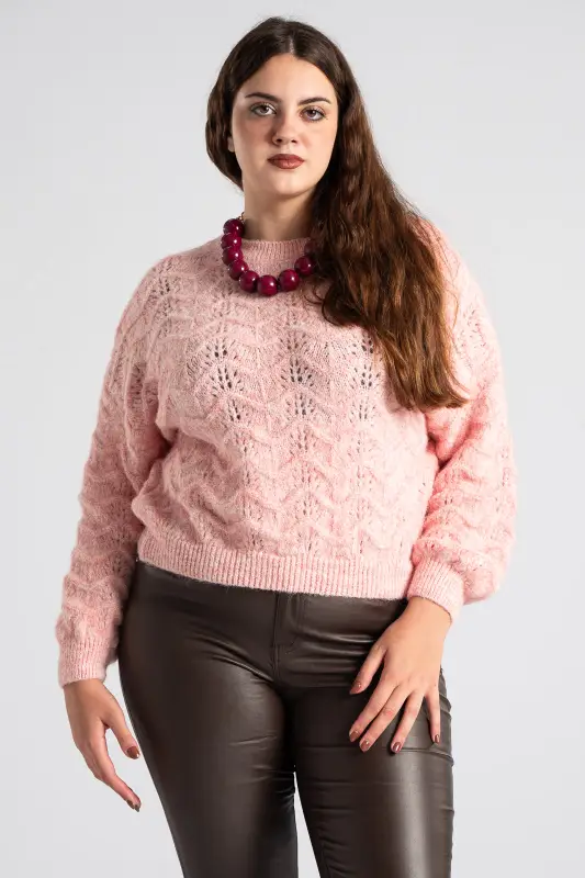 Πουλόβερ Διάτρητο Εξωτερικές Ραφές