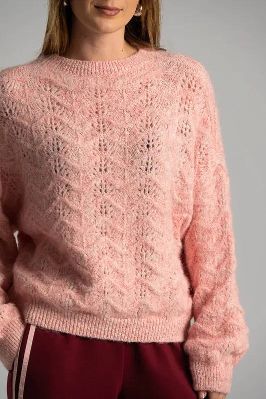 Πουλόβερ Διάτρητο Εξωτερικές Ραφές