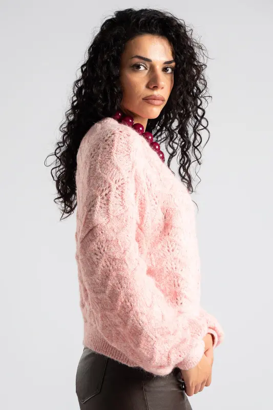 Πουλόβερ Διάτρητο Εξωτερικές Ραφές