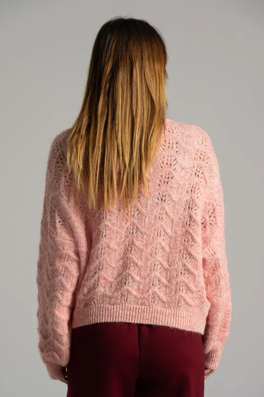 Πουλόβερ Διάτρητο Εξωτερικές Ραφές