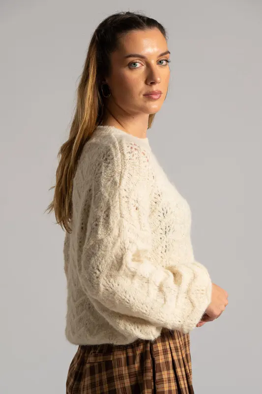 Πουλόβερ Διάτρητο Εξωτερικές Ραφές