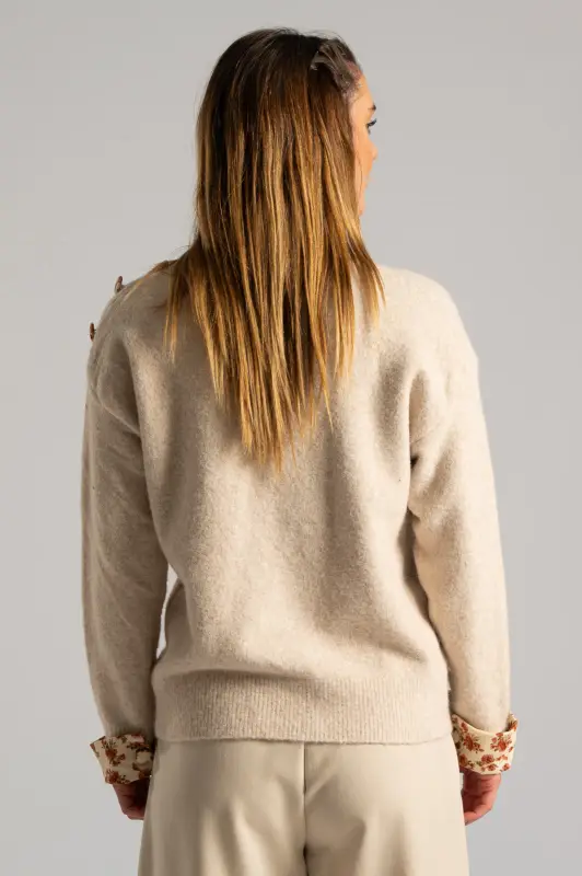 Πουλόβερ Floral Λεπτομέρειες