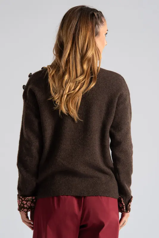 Sweater Floral Details 