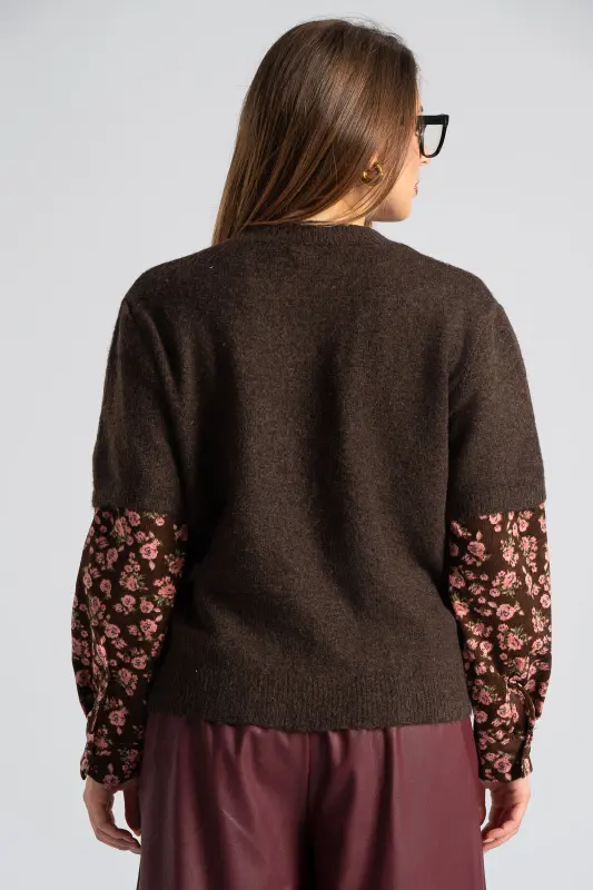 Πουλόβερ Νημάτινο Κοτλέ Μανίκια