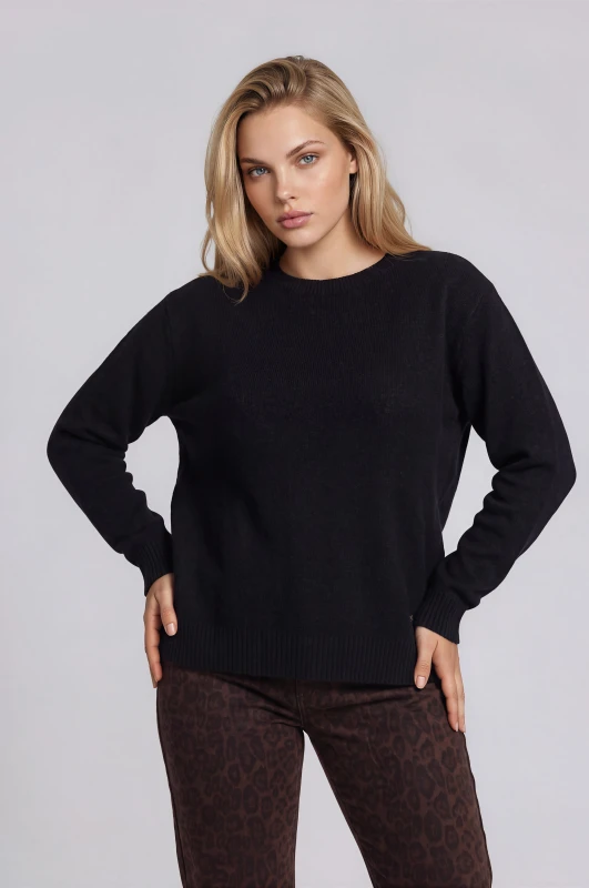 Πουλόβερ Oversized Μονόχρωμο