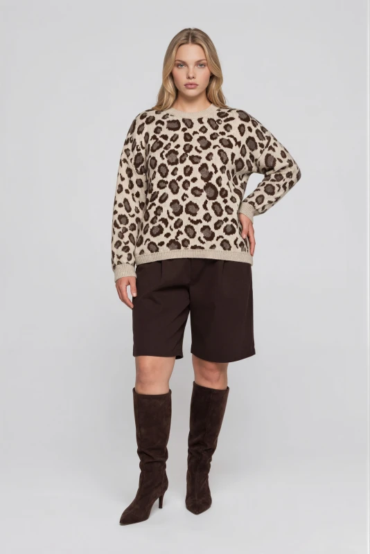 Πουλόβερ Πλεκτό Leopard