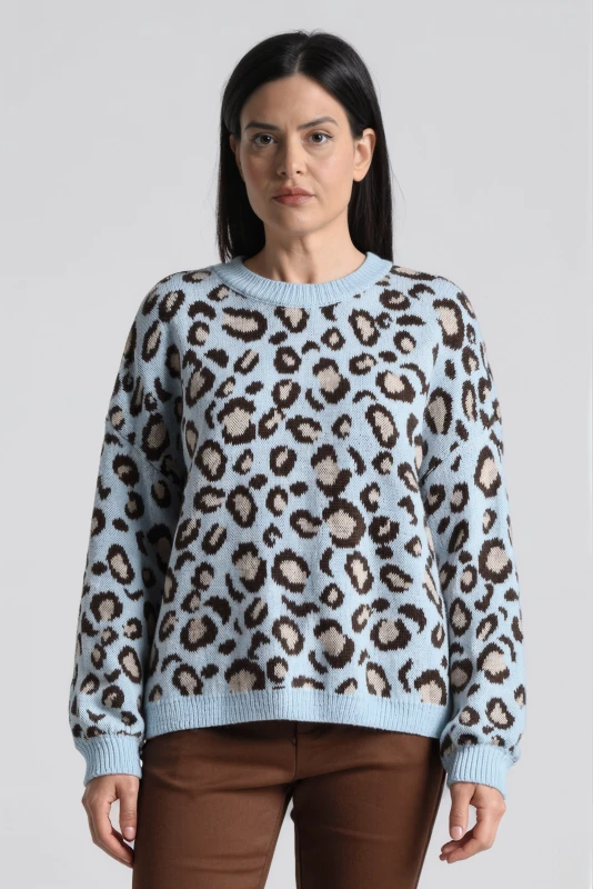 Πουλόβερ Πλεκτό Leopard