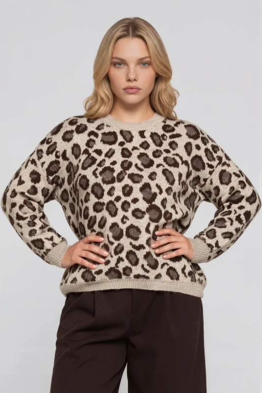 Πουλόβερ Πλεκτό Leopard
