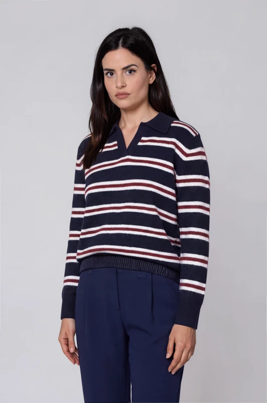 Sweater Polo Striped 