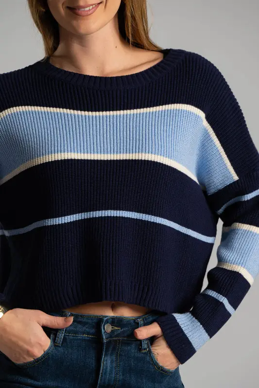 Πουλόβερ Rib Ριγέ