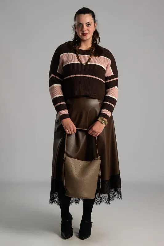 Πουλόβερ Rib Ριγέ