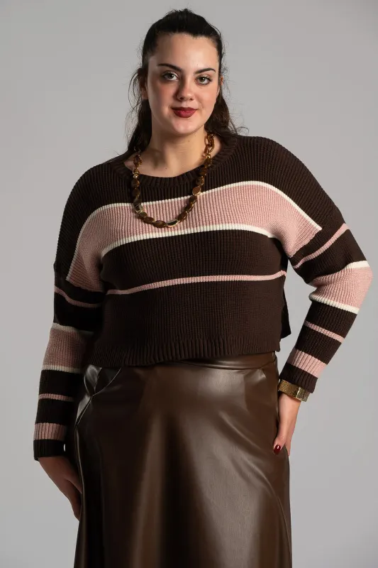 Πουλόβερ Rib Ριγέ