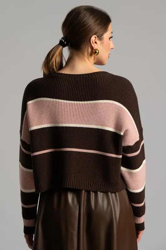 Πουλόβερ Rib Ριγέ