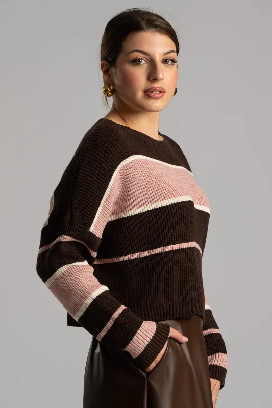 Πουλόβερ Rib Ριγέ