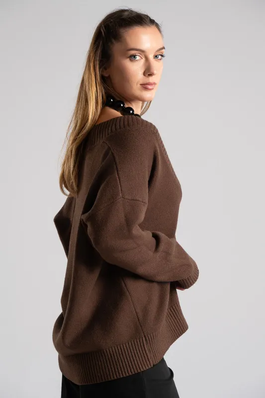 Πουλόβερ V Rib Τελείωμα