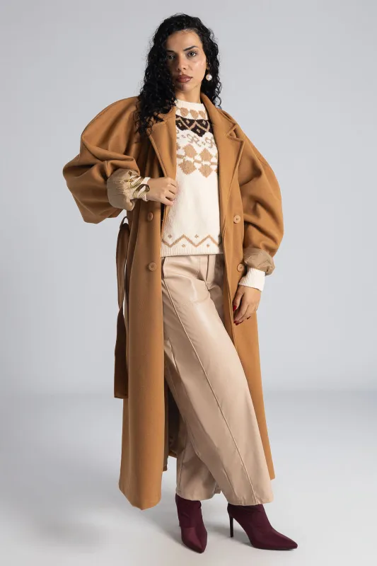 Πουλόβερ Χρυσοκλωστή Εμπριμέ