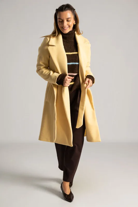 Pullover Turtleneck Colored Stripes