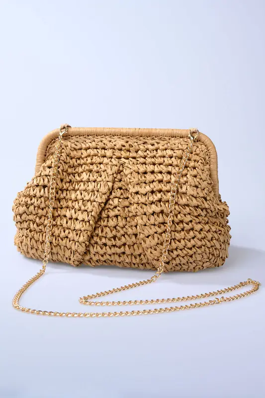 Ψάθινο Clutch Breada