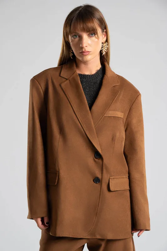 Σακάκι Blazer Σουέτ