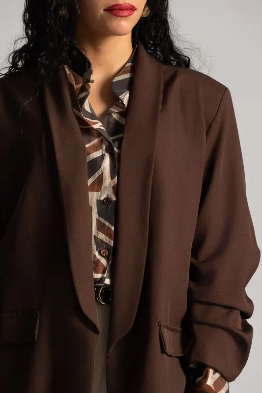 Casual Blazer Ruffle