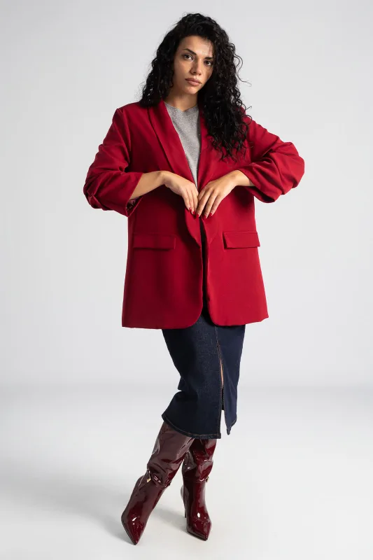 Casual Blazer Ruffle