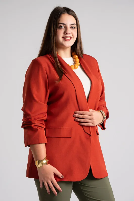 Casual Blazer Ruffle