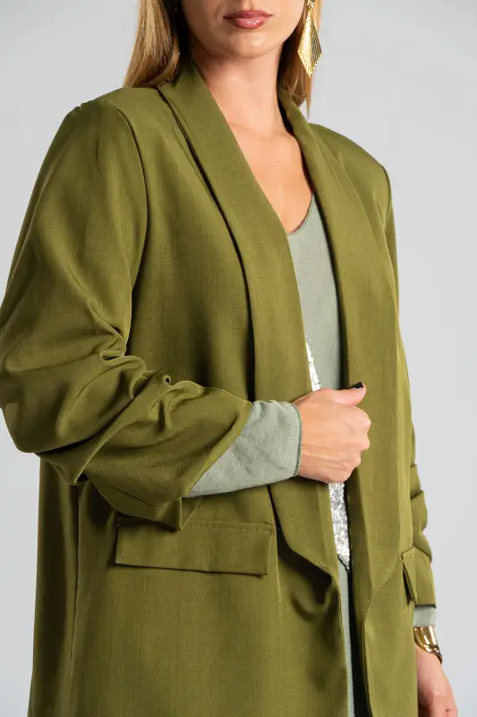 Casual Blazer Ruffle