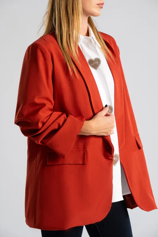 Casual Blazer Ruffle