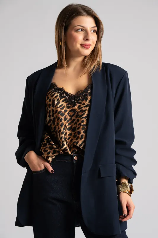 Casual Blazer Ruffle