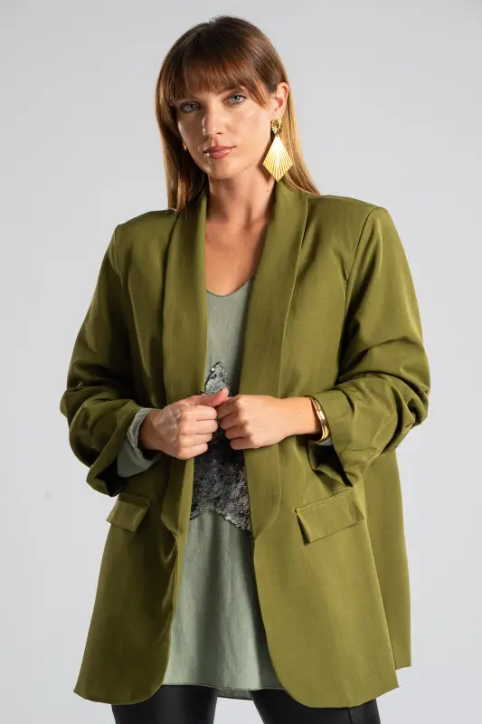 Casual Blazer Ruffle