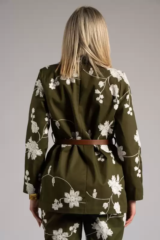 Σακάκι Floral Ζώνη