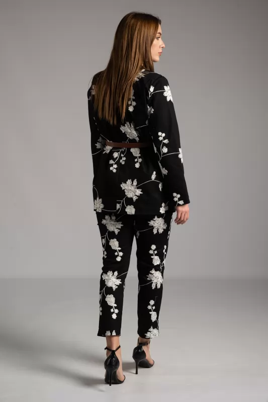 Σακάκι Floral Ζώνη