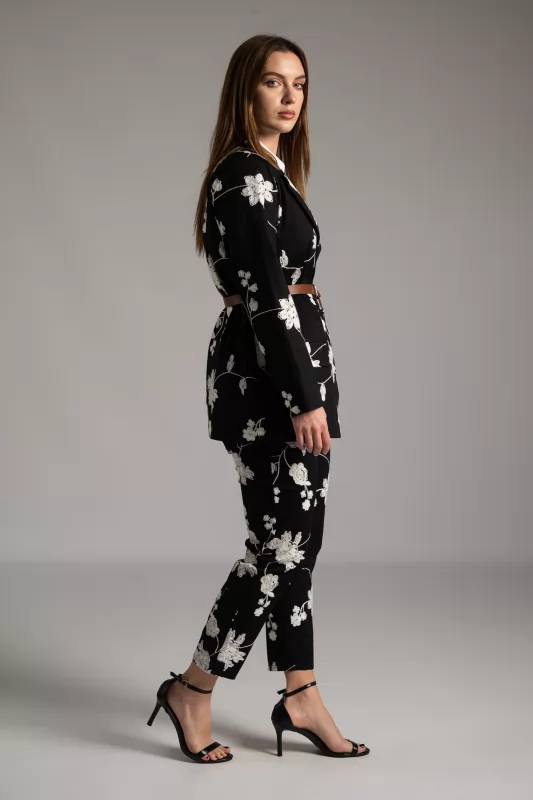 Σακάκι Floral Ζώνη