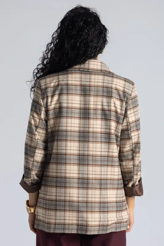 Σακάκι Καρό Αποσπώμενες Καρφίτσες