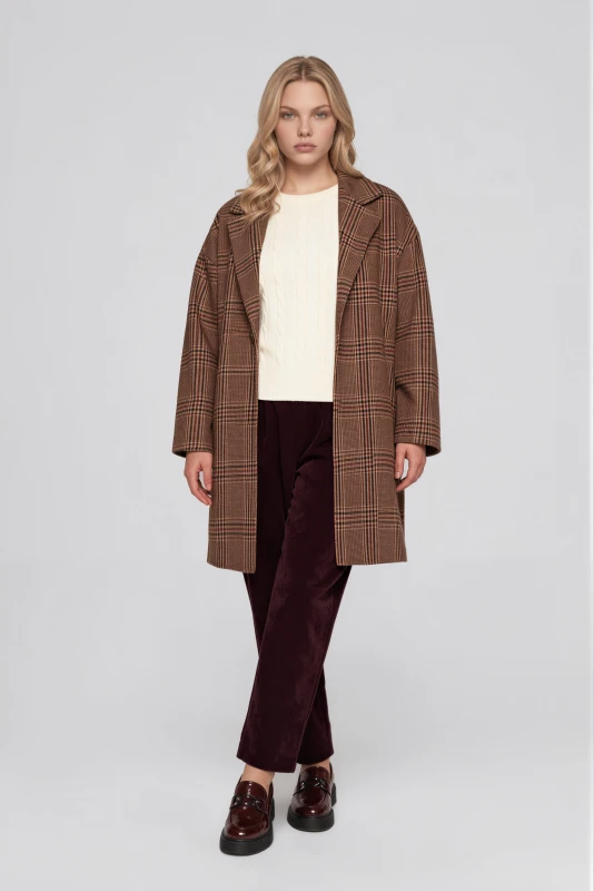 Blazer Checkered Cotton 