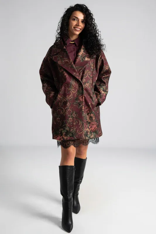 Σακάκι Μακρύ Πέτο Floral