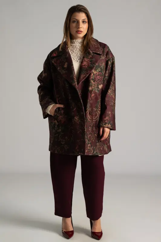 Σακάκι Μακρύ Πέτο Floral