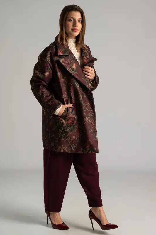 Σακάκι Μακρύ Πέτο Floral