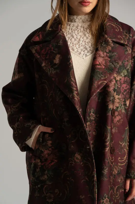 Σακάκι Μακρύ Πέτο Floral