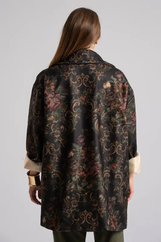 Σακάκι Μακρύ Πέτο Floral